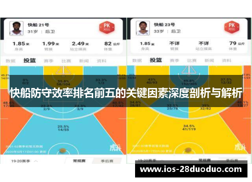 快船防守效率排名前五的关键因素深度剖析与解析
